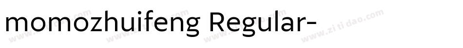 momozhuifeng Regular字体转换